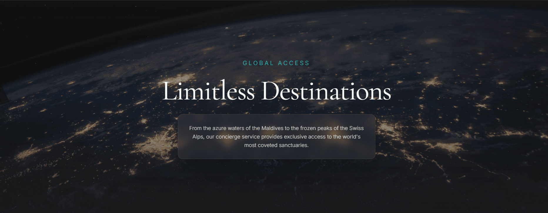 Glassmorphism navigation menu